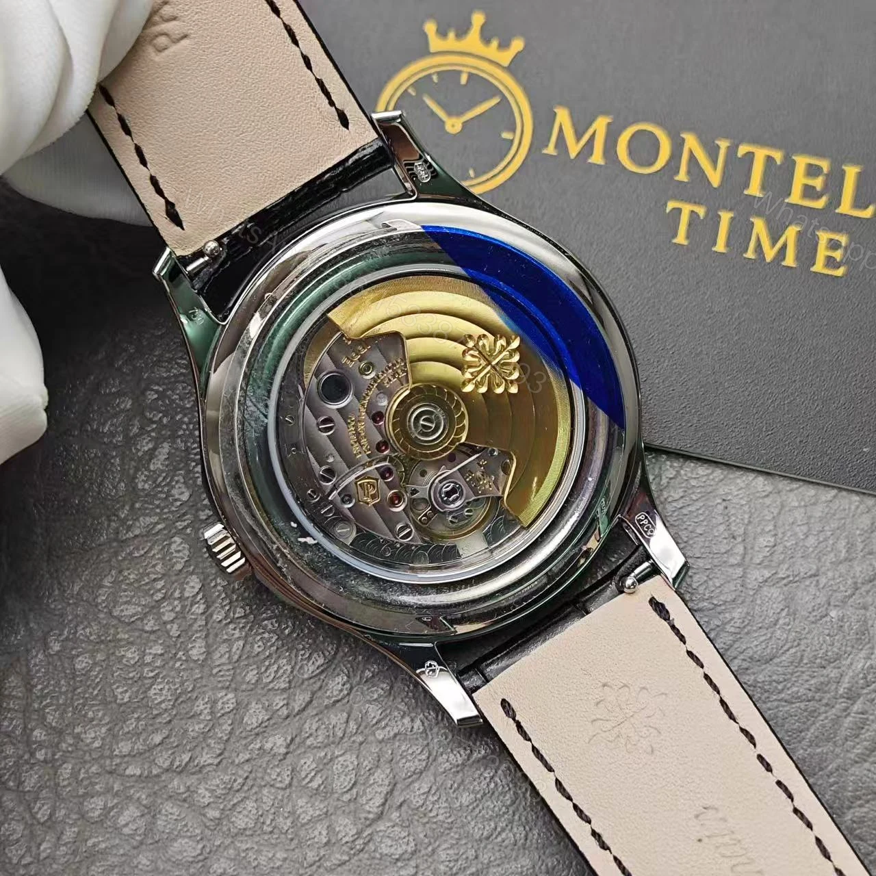 View 7 of Replica Patek Philippe Complications Annual Calendar White Gold 5205G 013 40MM