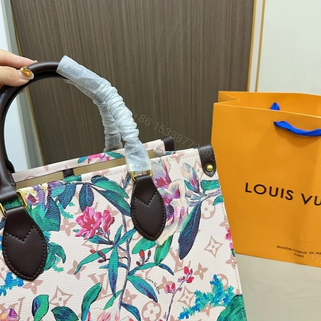 View 7 of Louis Vuitton Onthego MM Monogram Canvas Dune 32cm