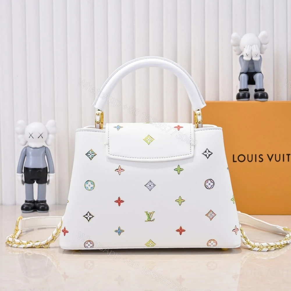 View 5 of Louis Vuitton X Murakami Capucines Mini Multicolored 27Cm M14165