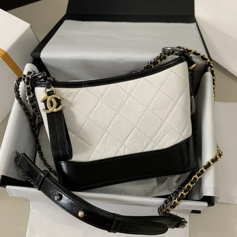 View 7 of Chanel-Inspired Quilted Two-Tone Shoulder Bag: Everyday Luxury