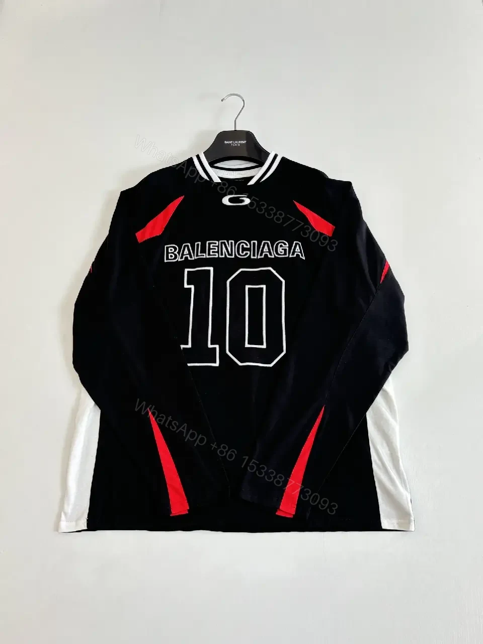 View 7 of Bold Jersey: Black Knit, Red Accents, Street Luxe Jersey