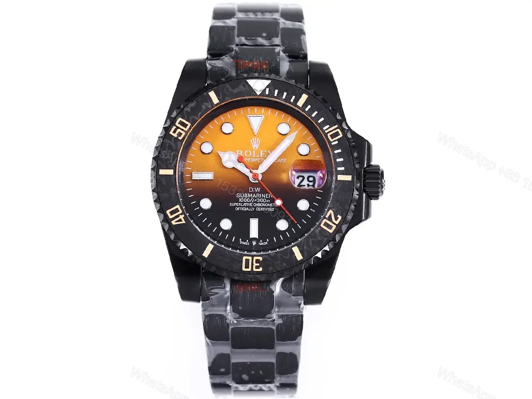 OW Factory Clean Factory ROLEX DIW Submariner PARAKEET Black Gradient — view 1