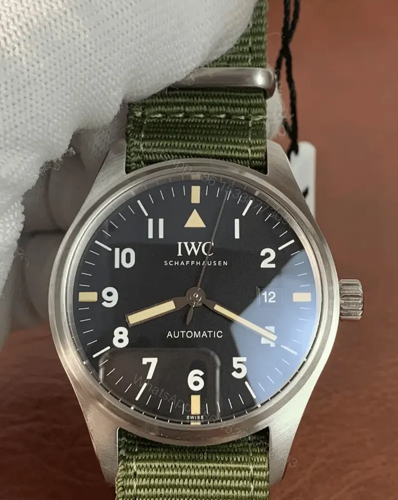 View 2 of IWC Pilot’s Mark Swiss Clone Replica XVIII Tribute to Mark XI IW327007