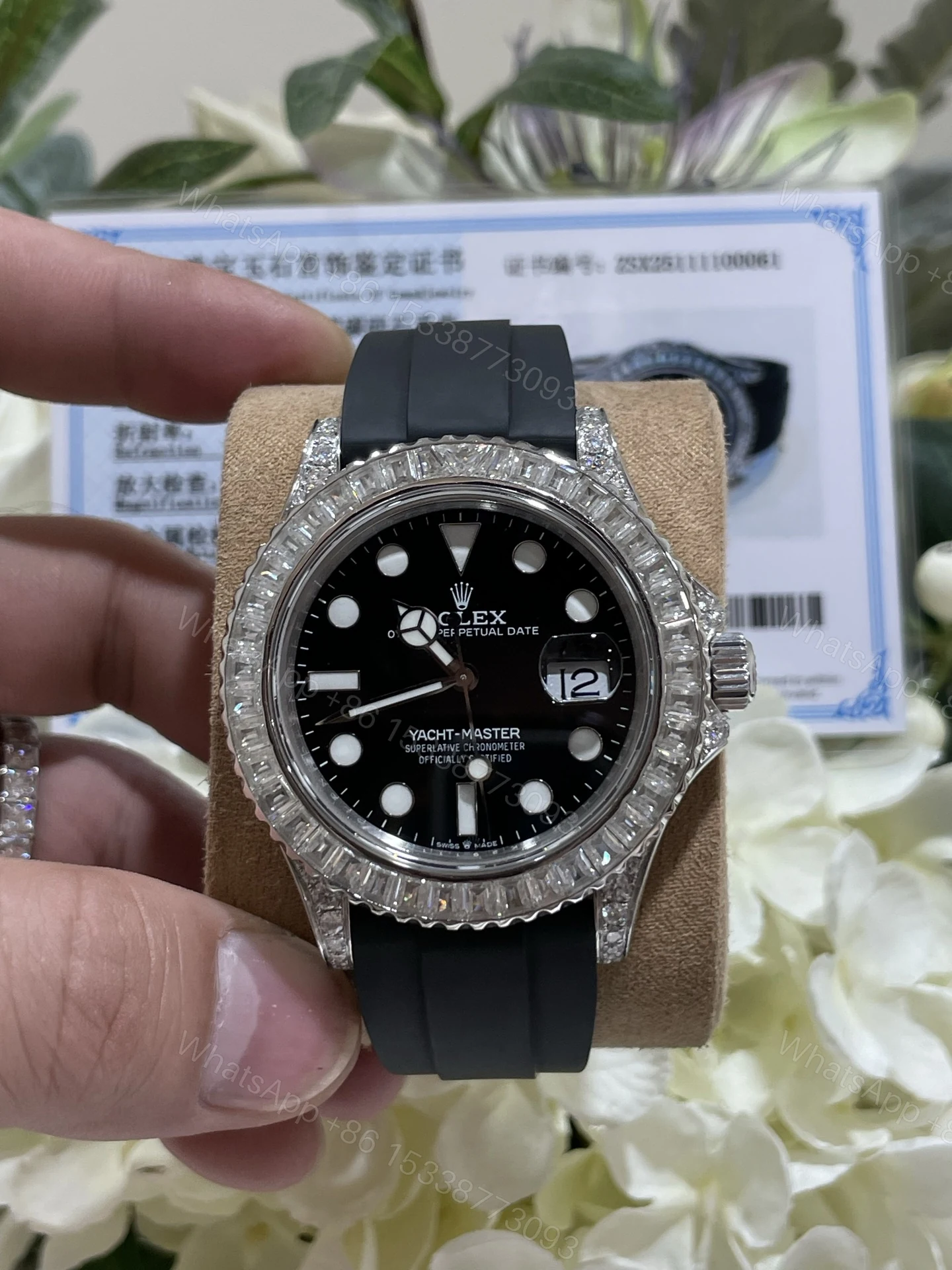 Rolex Yacht-Master 精钢黑盘男士机械腕表 一比一复刻 — view 1
