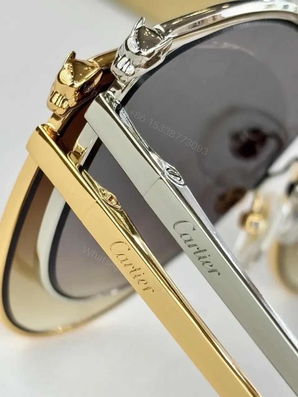 View 7 of Gold-Tone, Polarized Sunglasses, Luxury-Style, Signature Shine, Sunglasses