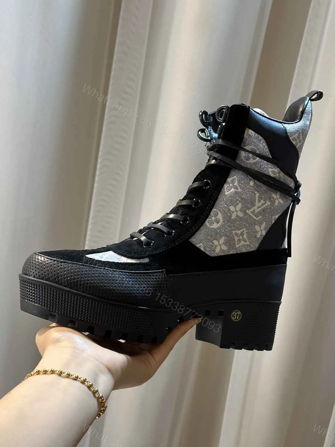 View 4 of LOUIS VUITTON LAUREATE PLATFORM DESERT BOOT GREY 1AB2X9