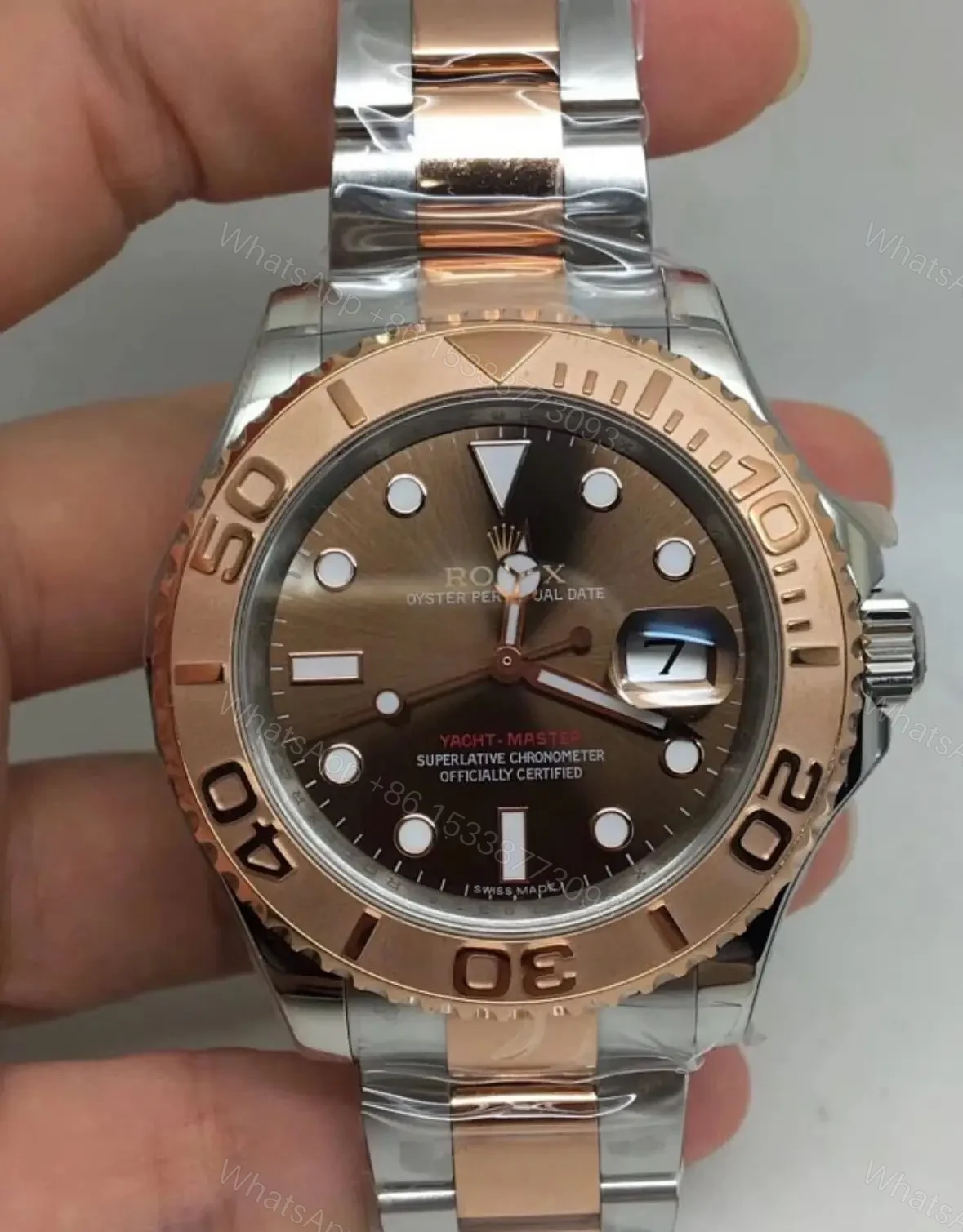 View 2 of Replica Clone Rolex Yacht-Master 40 Chocolate Dial 126621