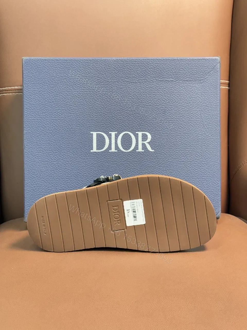 View 6 of Monogram Sandals with Signature Pattern, Adjustable Comfort, Sandal