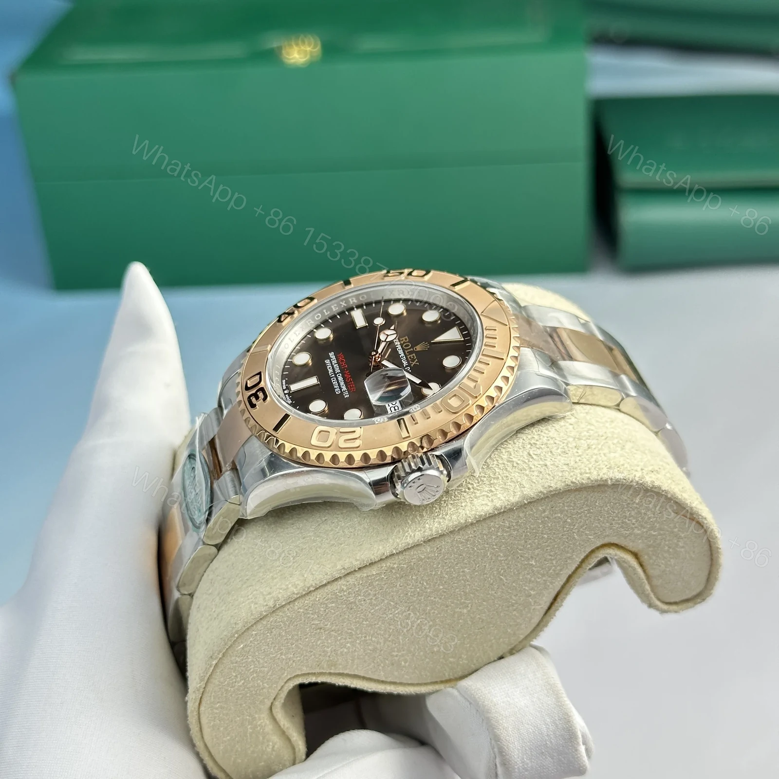View 3 of Replica Rolex Yacht-Master Chocolate Dial 126621