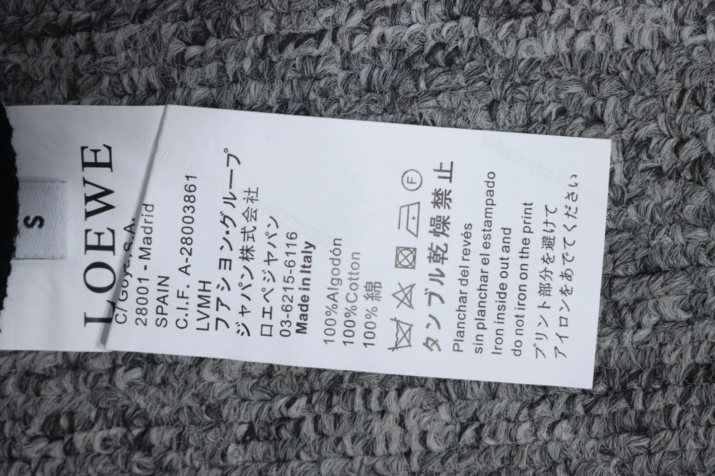 View 11 of Loewe Hollowed-out Smiling Round-neck Hoodie Black