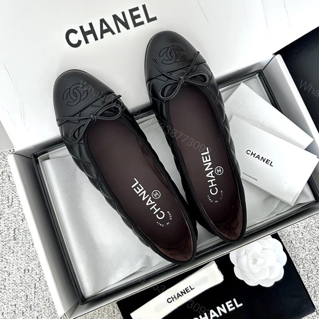 View 4 of Chanel Ballerina Flats Black G26250 X01725 94305