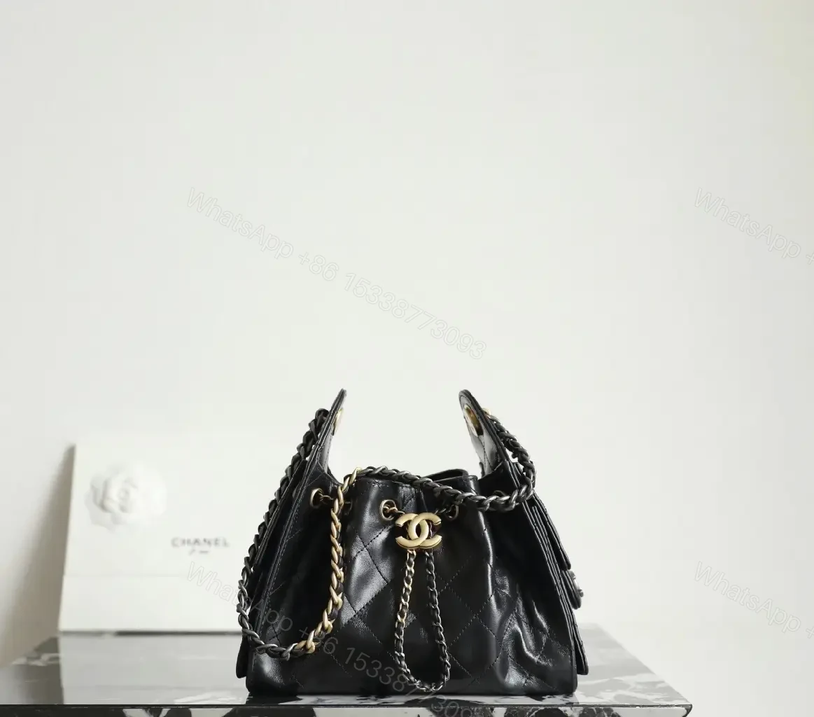Quilted Leather Crossbody: Luxe Chain-Detail Bag — view 1