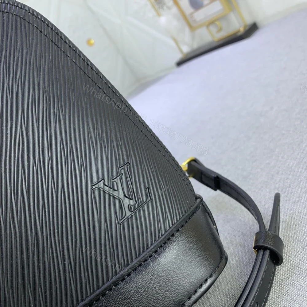 View 5 of Louis Vuitton Alma Backpack Epi Leather Black 20Cm M25103