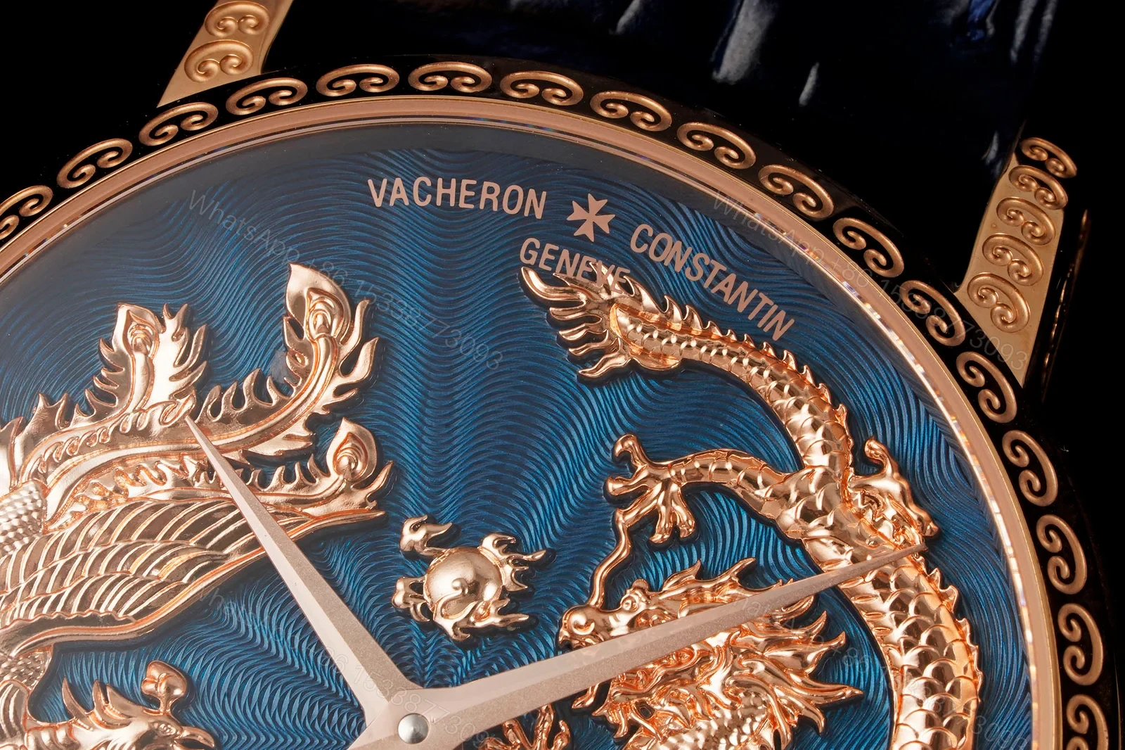 View 4 of Vacheron Constantin Traditionnelle Tourbillon Phoenix and the Dragon Pink Gold Blue Dial 6040T/000R-B960