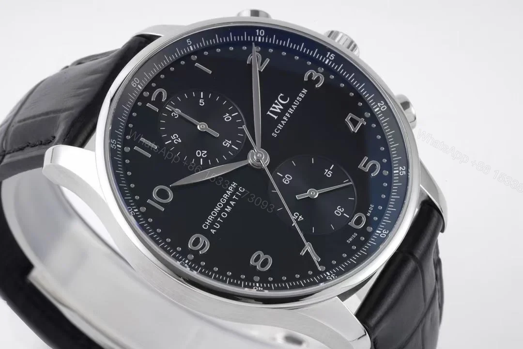 View 2 of IWC Portugieser Chrono-Rattrapante Stainless Steel / Cortina IW3712-13