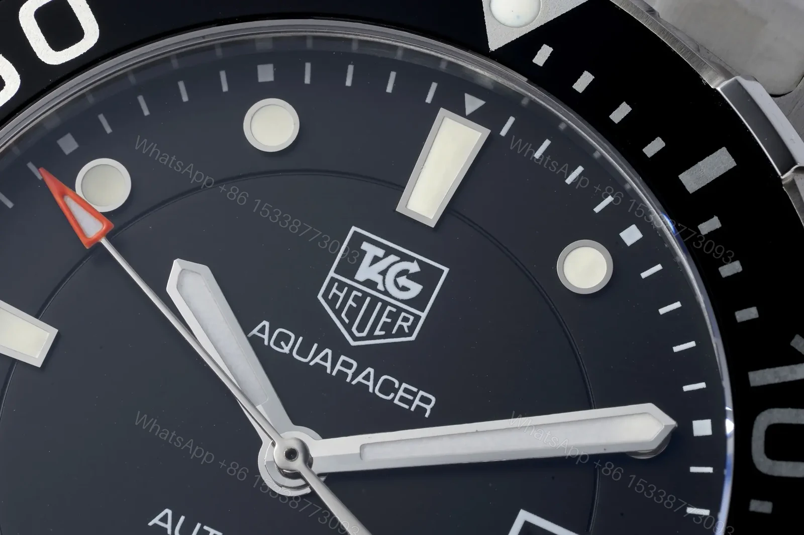 View 4 of XF Factory TAG Heuer Aquaracer Automatic Stainless Steel Watch – Black Dial, Date Display