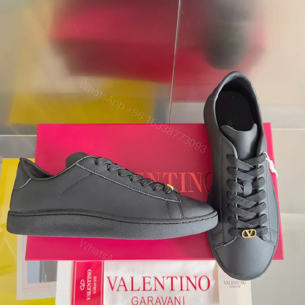 View 5 of Minimalist Black Leather Sneakers | Subtle Branding, Luxe Comfort