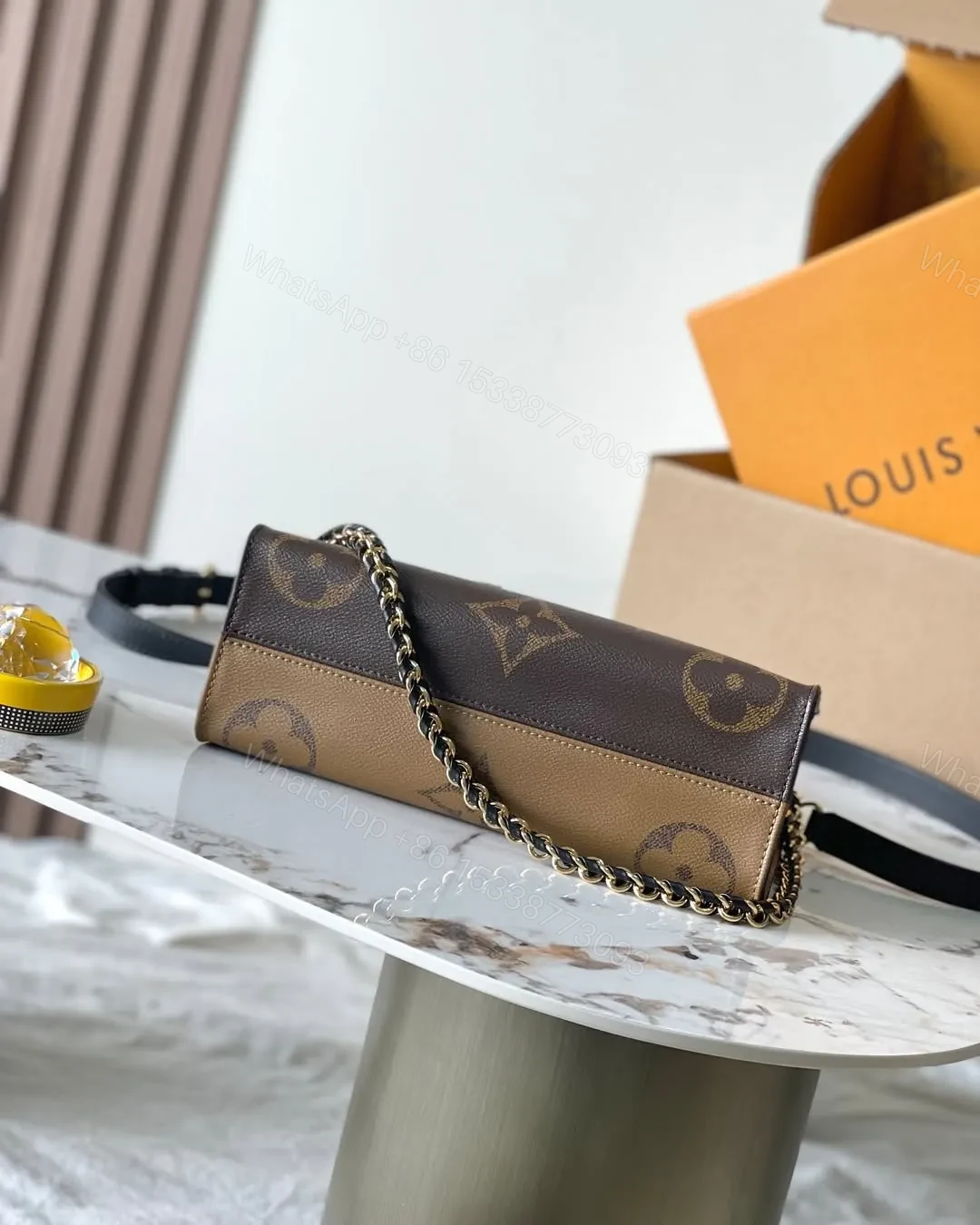 View 4 of LV OnTheGo East West Brown
