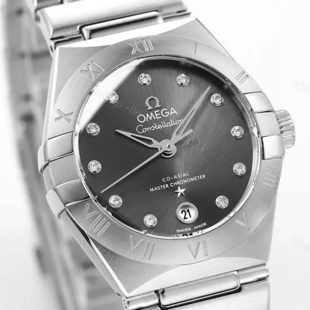 View 4 of Omega Constellation 29MM Women’s Watch V6 Version Silver with Diamond Markers Stainless Steel Bracelet