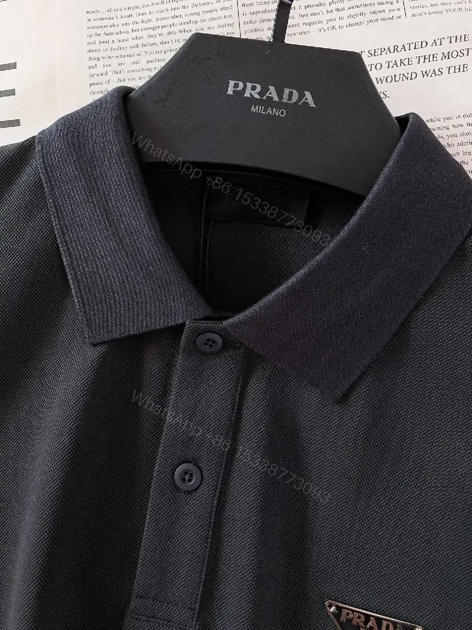 View 8 of Dark Navy Polo Shirt Ribbed Collar Modern Fit Logo Detail