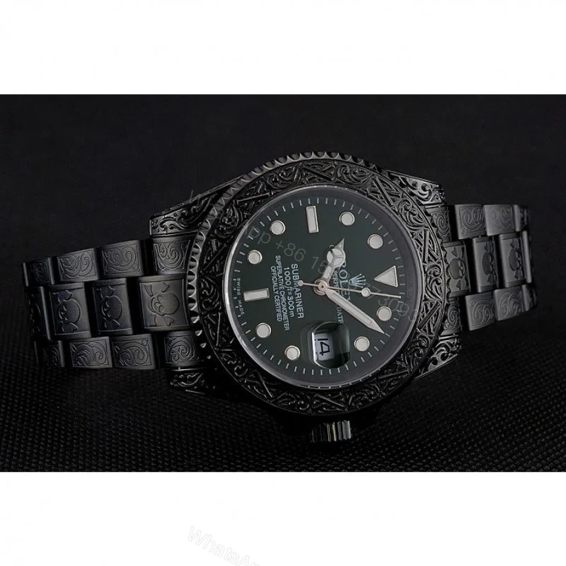 View 4 of Replica Rolex Submariner Green Dial 1454076