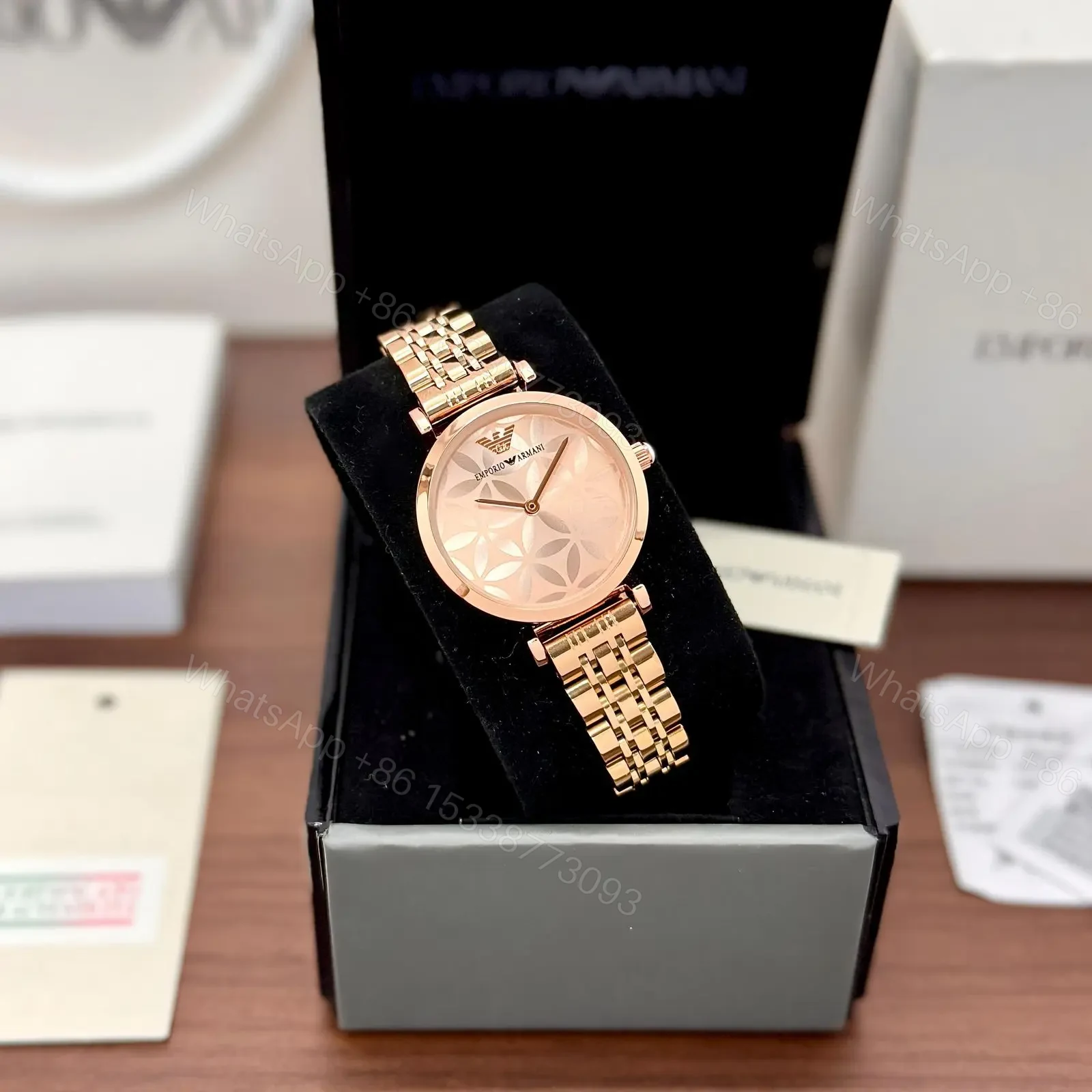 View 2 of Emporio Armani Rose Gold Elegant Dial