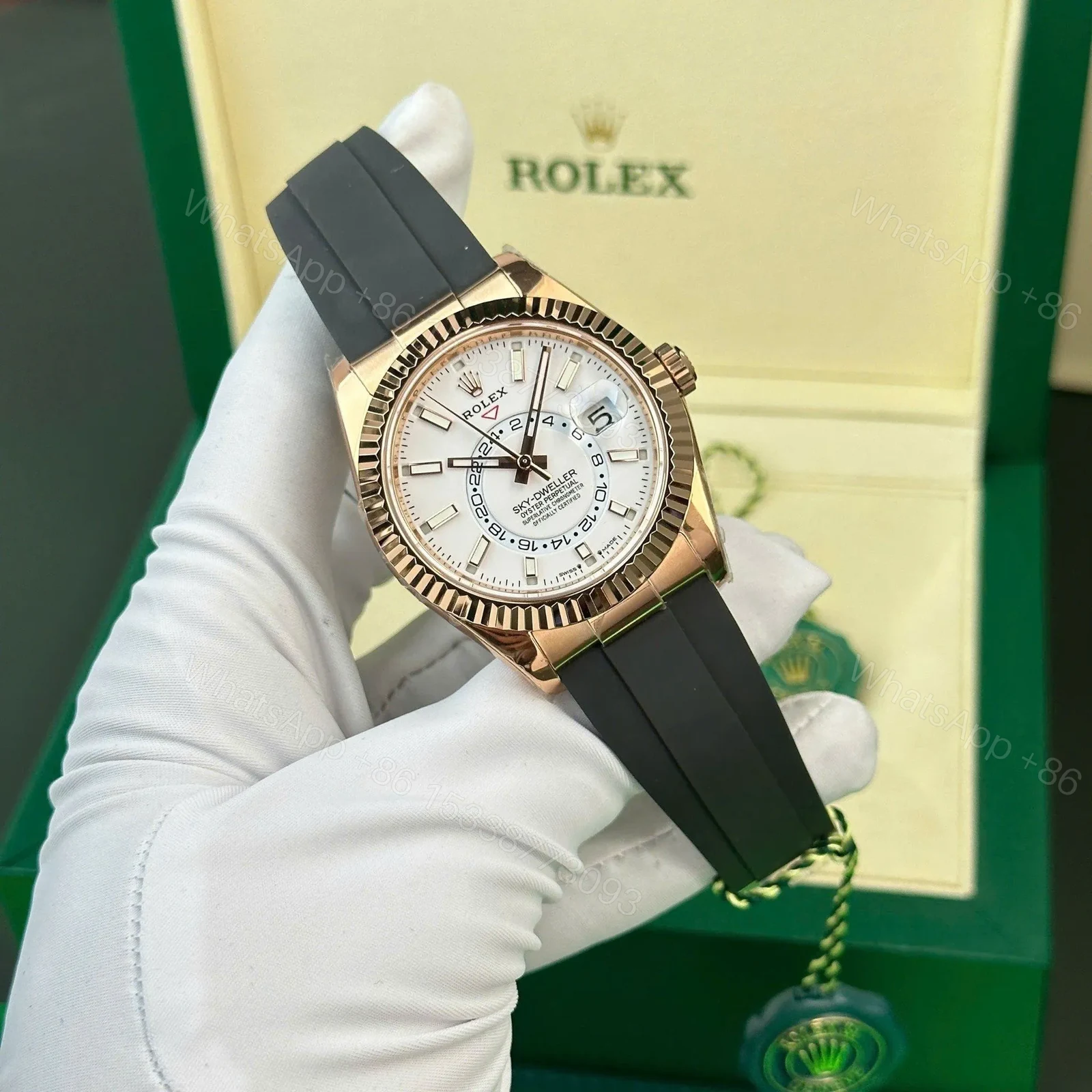 View 2 of Superclone Rolex Sky-Dweller Intense white Dial 336235