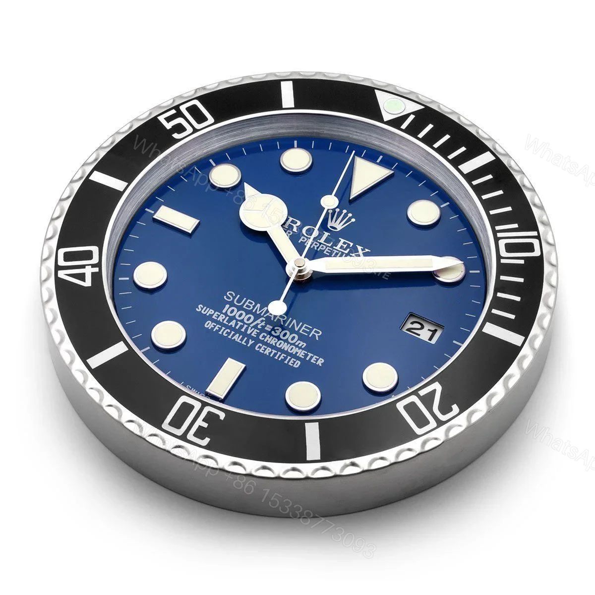 View 3 of ROLEX WALL CLOCK – SUBMARINER BLACK/BLUE