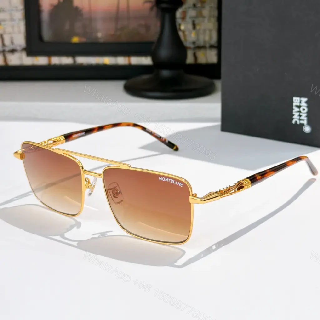 View 2 of Gunmetal Minimalist Sunglasses, Polarized, Modern Square Frame