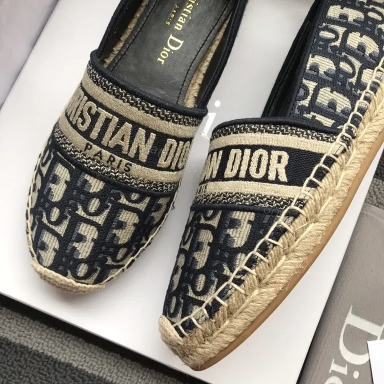 View 8 of Chic Monogram Dior Espadrille Slip-Ons: Everyday Luxury
