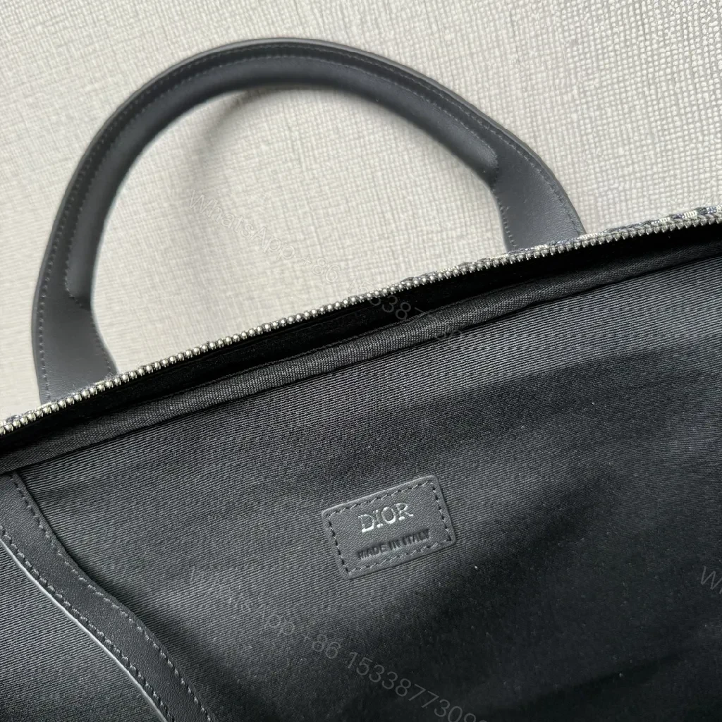 View 8 of Monochrome Textile Satchel: Modern Pattern, All-Day Comfort