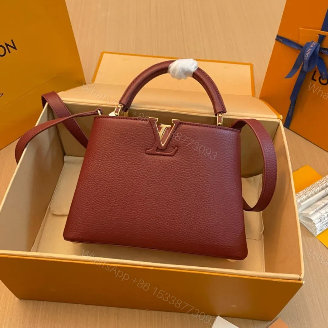 Louis Vuitton LV Capucines Woman’s Dark Red Handbags 27x21x10cm — view 1