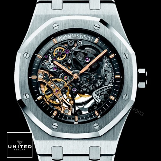 View 6 of Audemars Piguet Royal Oak Double Balance Wheel Openworked 15407ST Replica