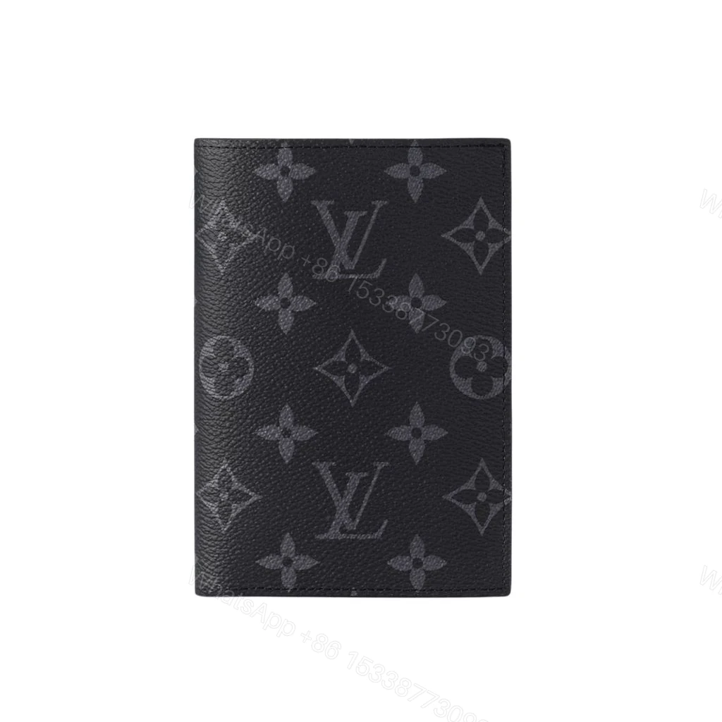 Louis Vuitton Passport Cover Monogram Eclipse Black 14Cm M64501 — view 1