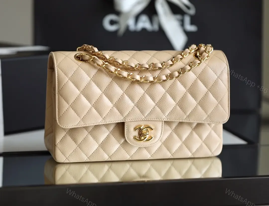 View 10 of Soft Satin Quilted Flap Bag: Timeless Everyday Luxe, Beige