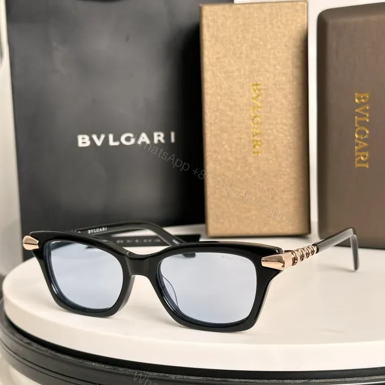 View 4 of Bold BVLGARI Acetate Sunglasses: Luxe Everyday Comfort