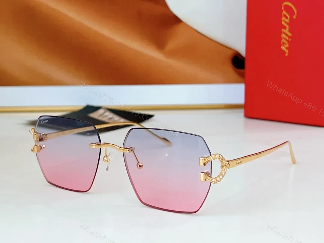View 5 of Gradient Shield Sunglasses: Modern Gold-Tone Steel Frames, UV 400 Protection