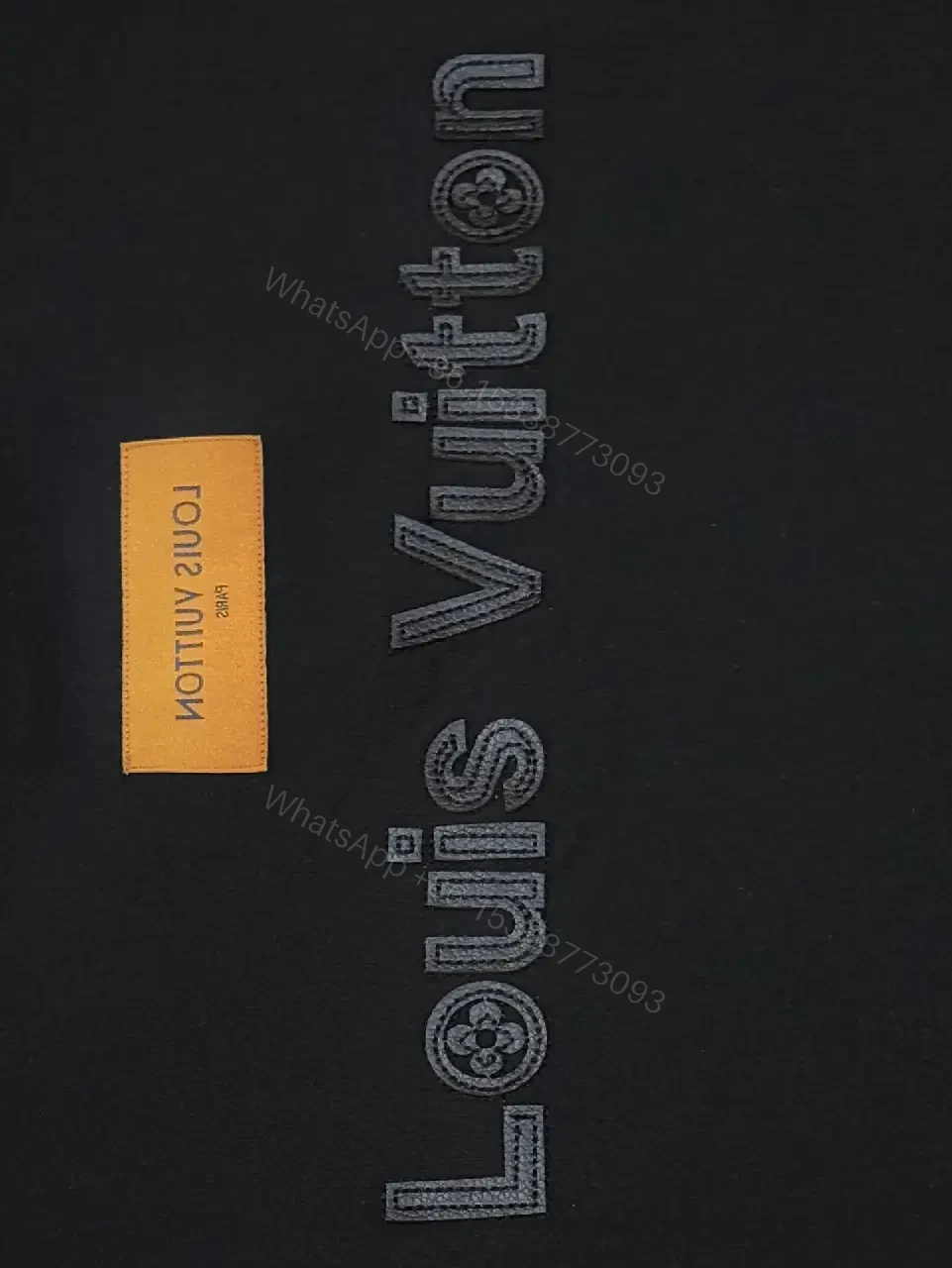 View 8 of Premium Black Tee — Discreet Logo, Soft Cotton Blend, Structured Fit