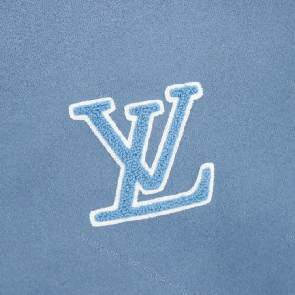 View 9 of Blue & Ivory Varsity Jacket – Textured Color Blocking, Brushed KnitComfort