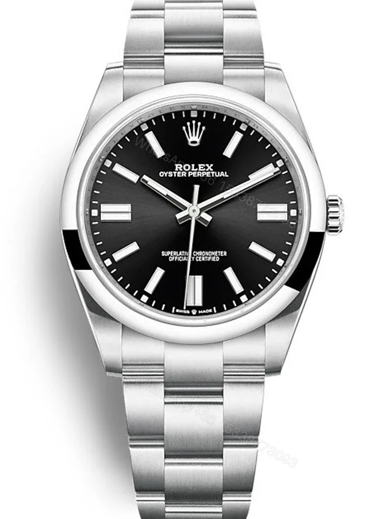 Replica Rolex Oyster Perpetual Lady Black Dial 124200 34 mm — view 1