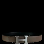 View 5 of HERMES BELT TOGO SWIFT SILOUIS VUITTONER BUCKLE LIGHT BROWN 38MM