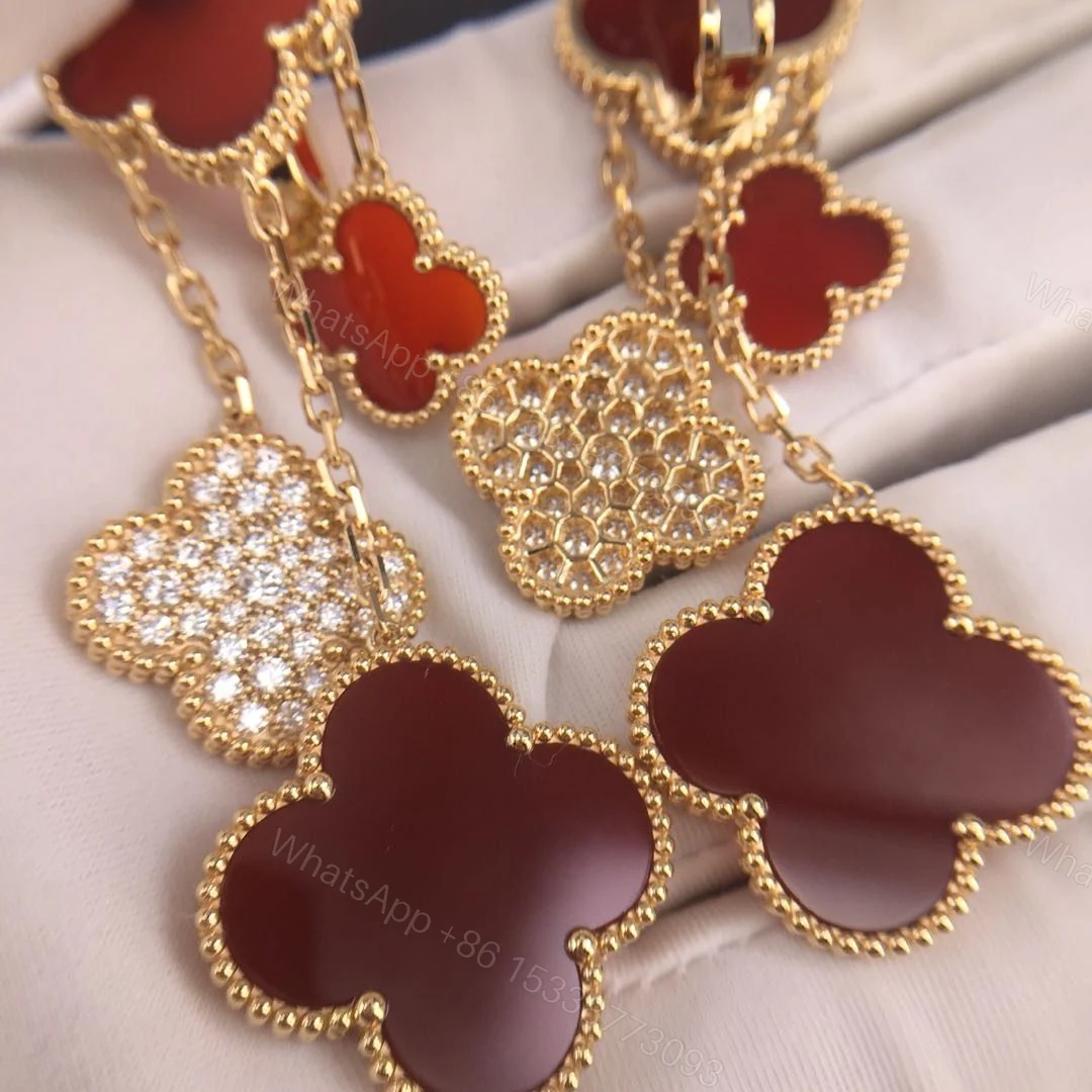 View 2 of VCA Magic Alhambra Earrings With Diamonds