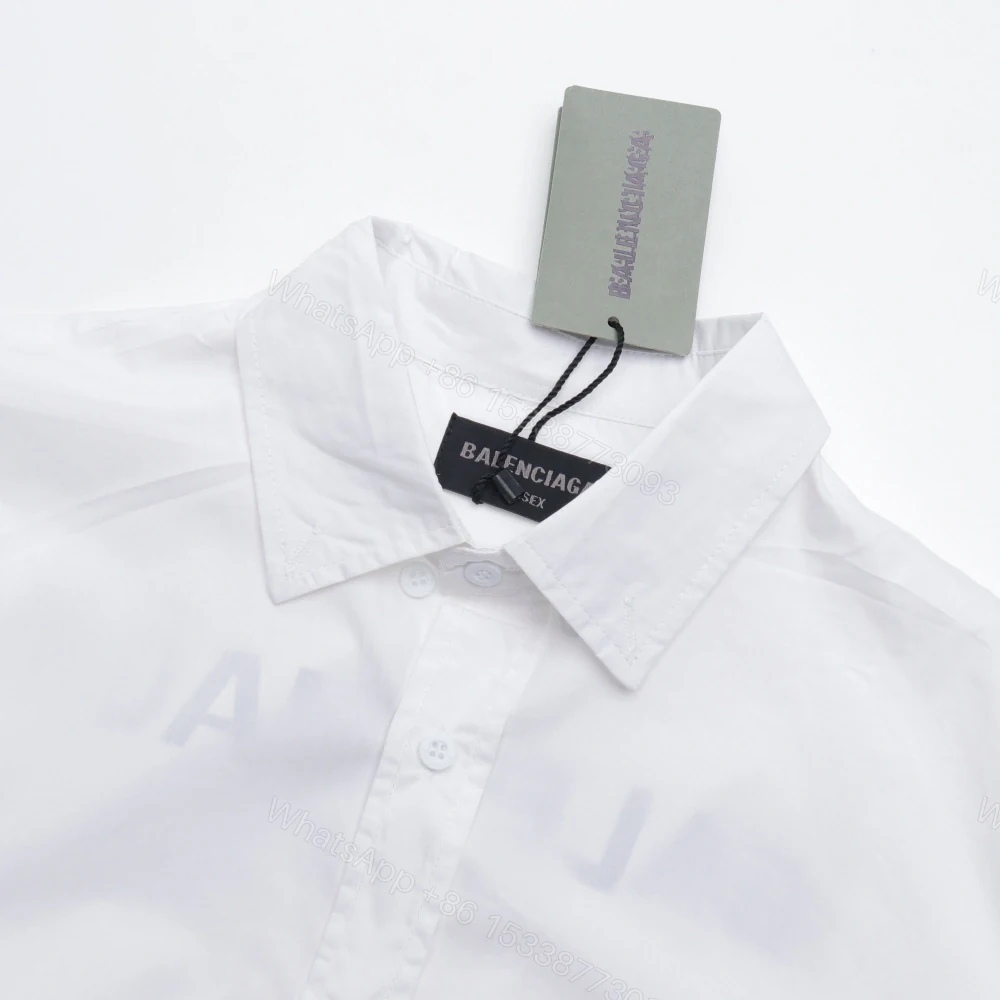 View 3 of 高仿Balenciaga*SS24系列725377長袖襯衫白色