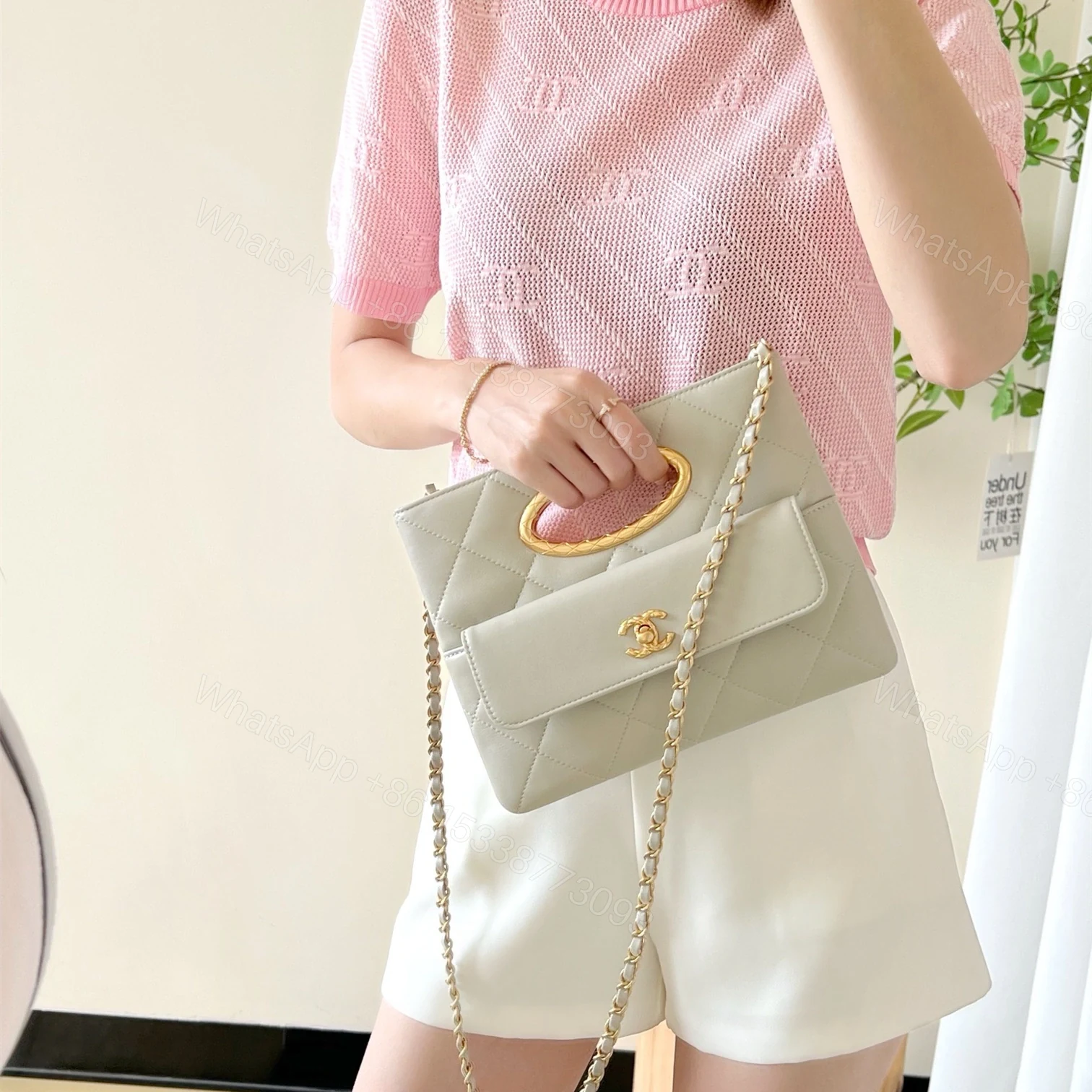 View 24 of 高仿Chanel*24B系列AS5036單肩手提包灰色免檢版