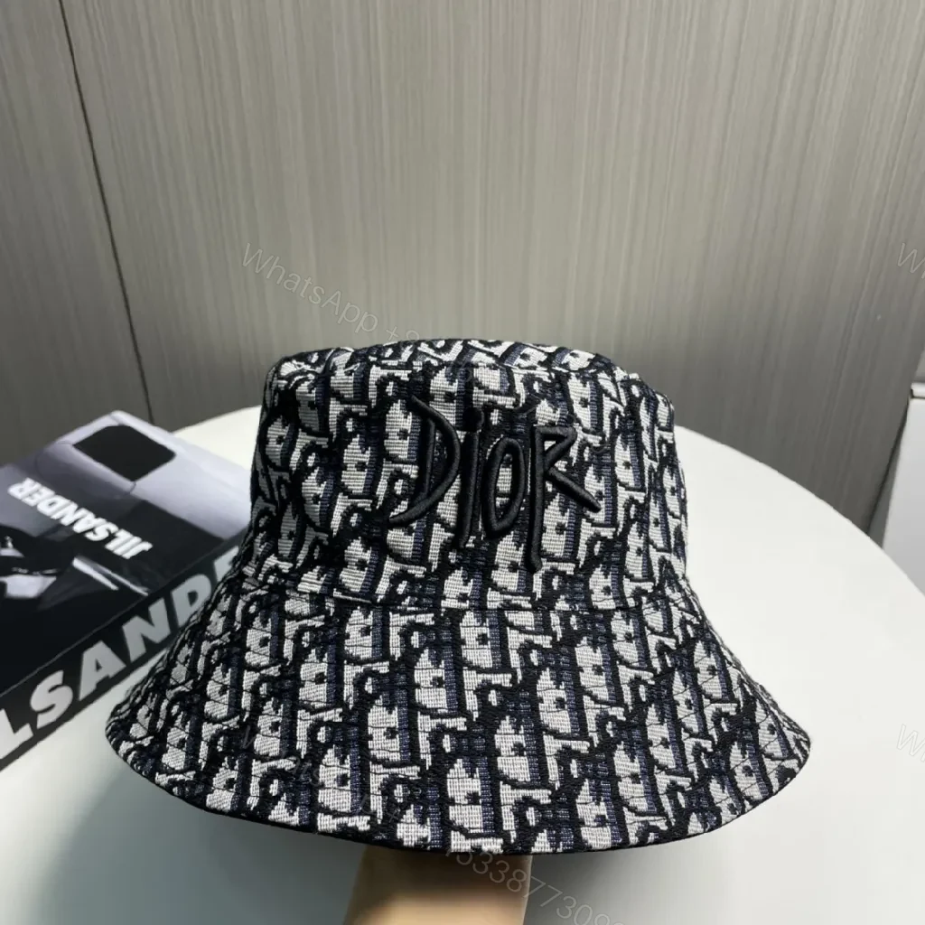 View 7 of Bold DIOR-Logo Bucket Hat: Textured Everyday Luxe