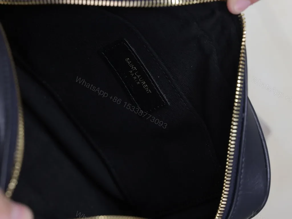 View 3 of Chic Quilted Crossbody with Gold Monogram - Luxury Bag