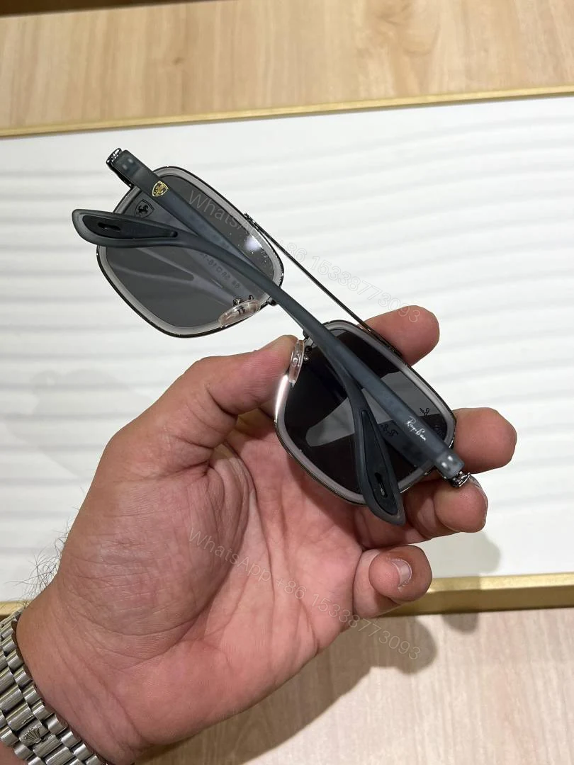 View 3 of First Copy RayBan 06 Grey Black Premium UV Protected Luxury Sunglasses