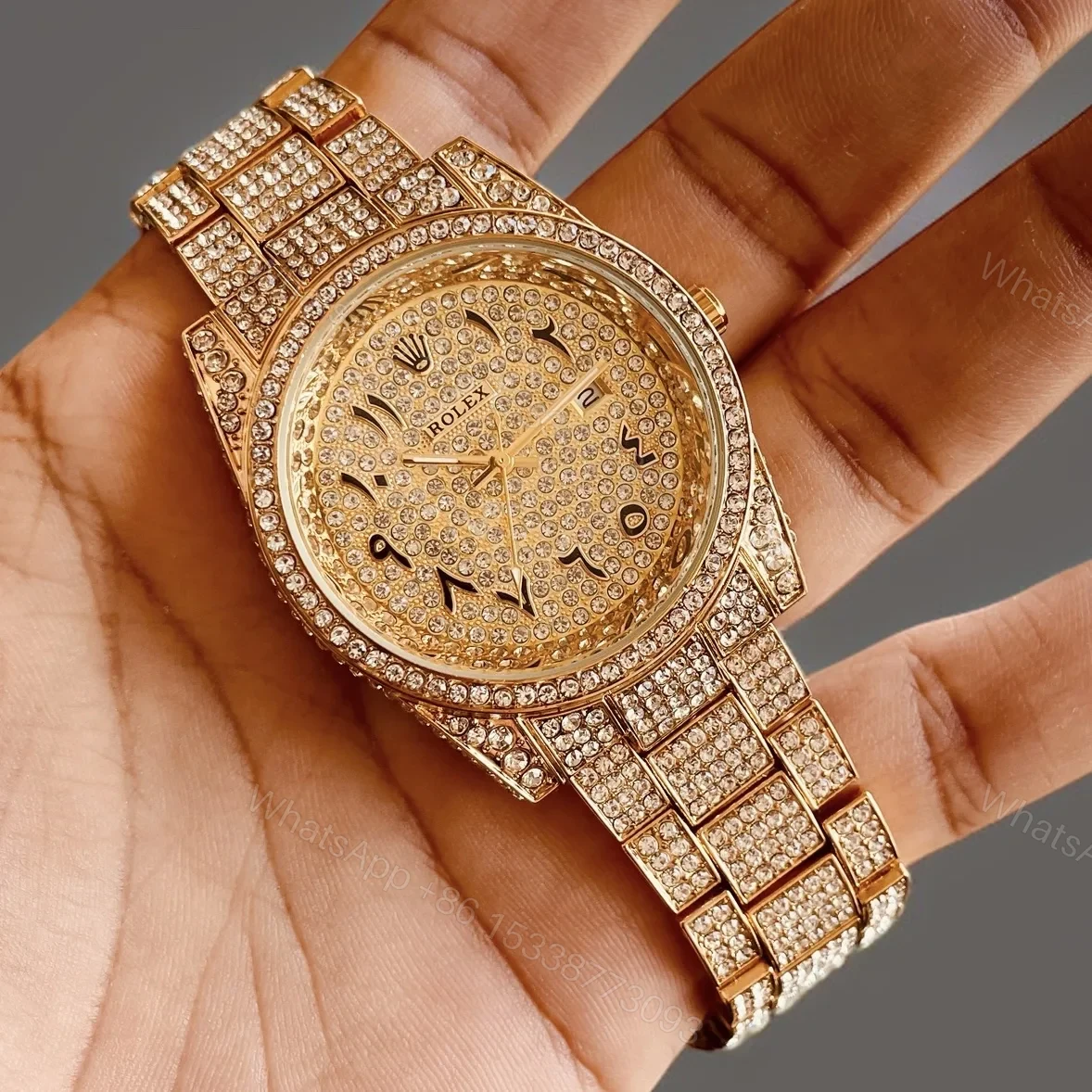 View 2 of Rolex Arabic Golden Daimond