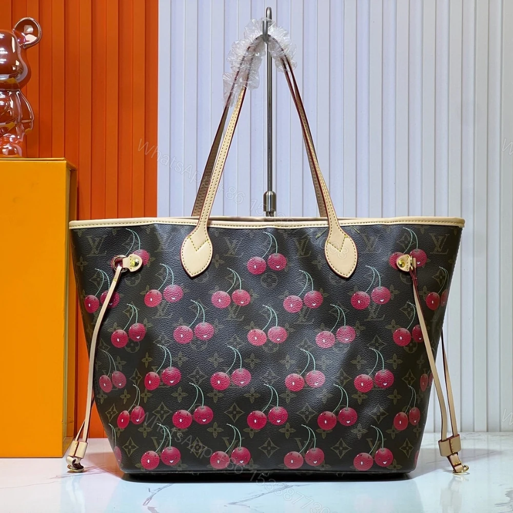 View 2 of LOUIS VUITTON X TAKASHI MURAKAMI MONOGRAM CERISE NEVERFULL MM BROWN 31CM M13263