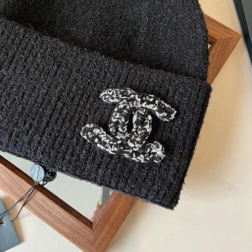 View 7 of Chanel Knit Beanie In Black